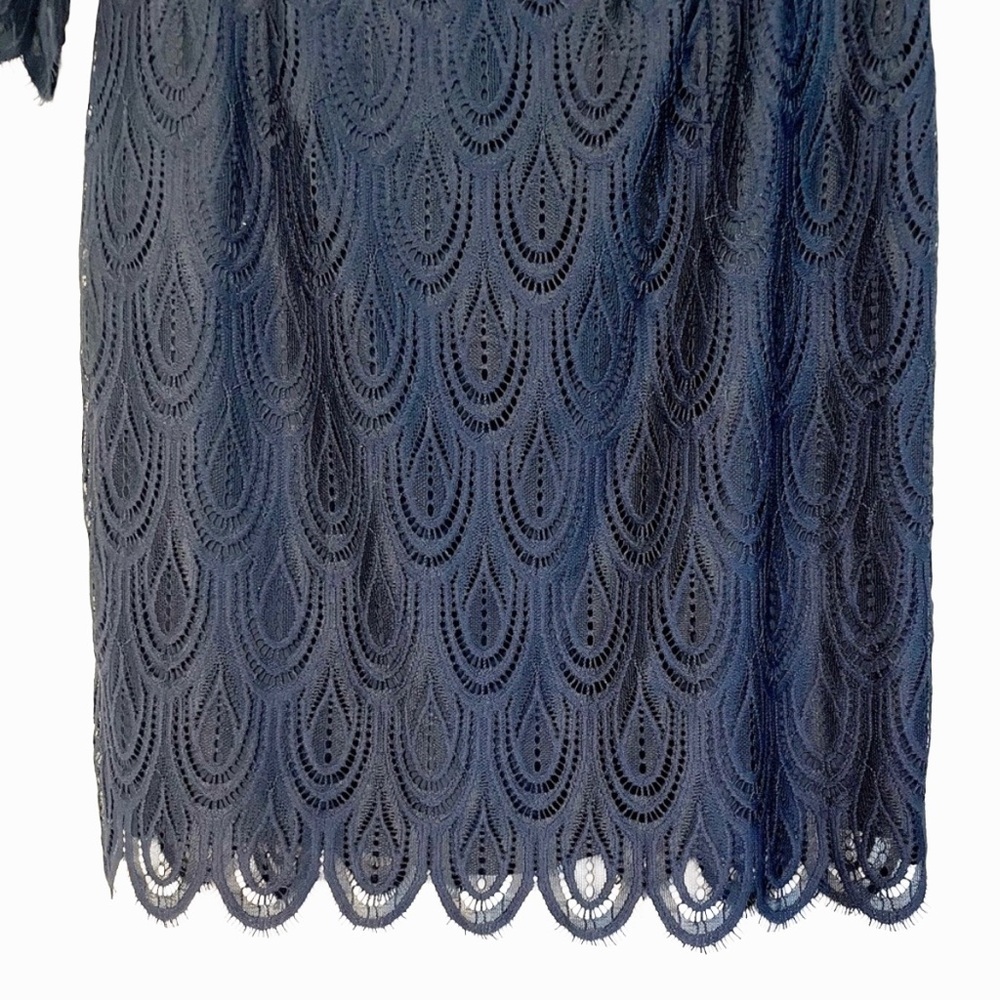 Lilly Pulitzer Hera Black Lace Sheath Dress Size 8 Cocktail - Picture 5 of 11